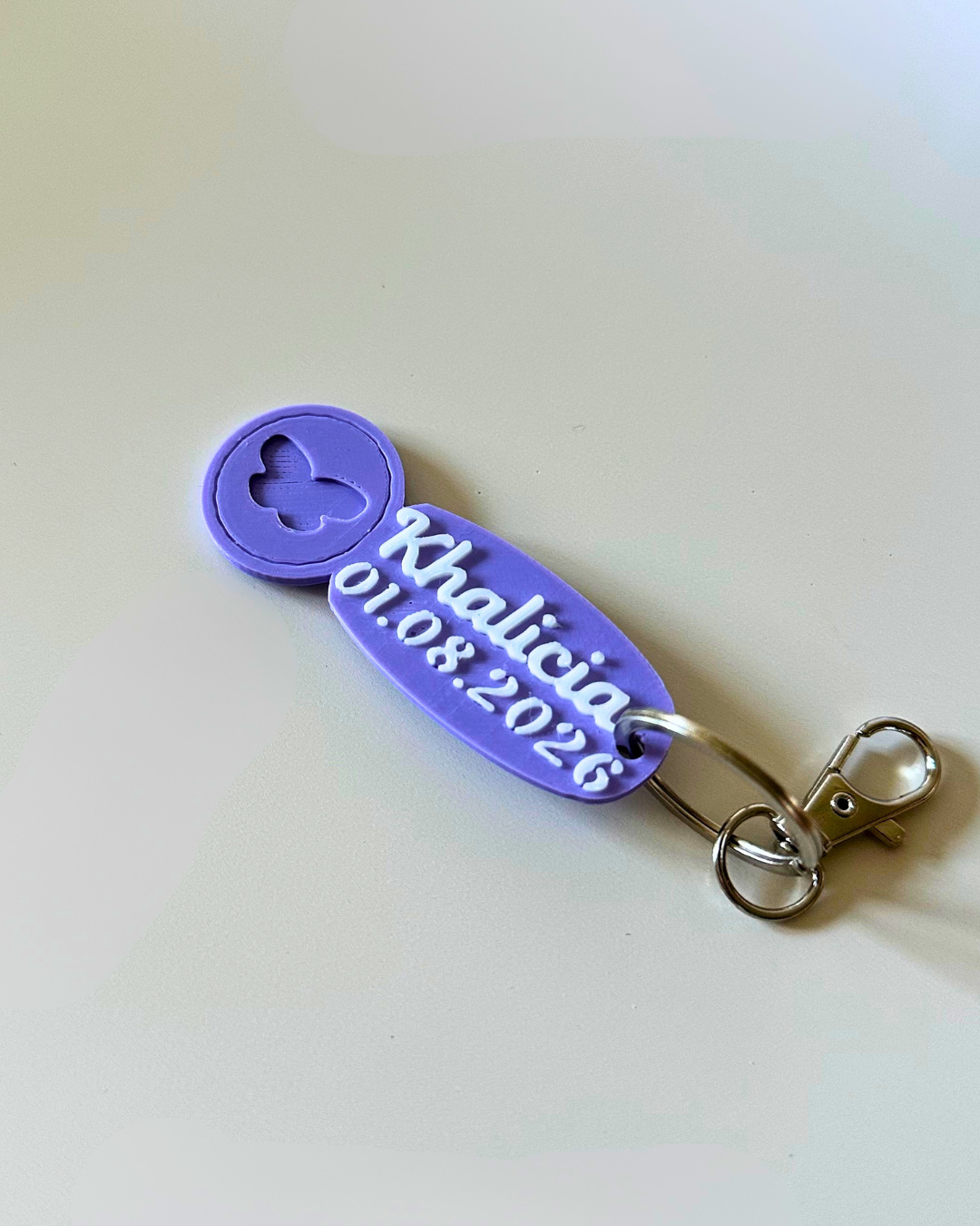 Jeton de caddy - porte-clé personnalisé pour baptême