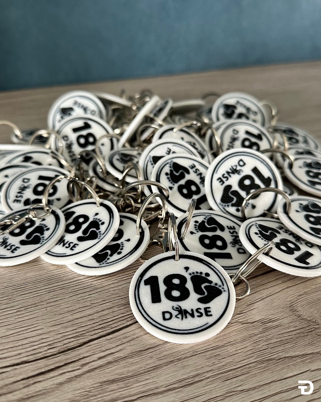 Porte-clés logo pour association